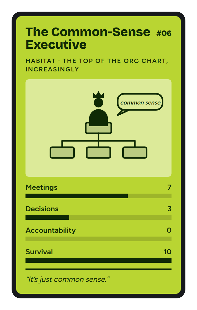 Card 06 - The Common-Sense Executive